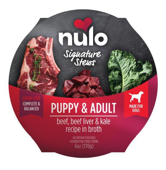 Nulo Signature Stew Puppy & Adult Dog Food Beef, Beef Liver & Kale
