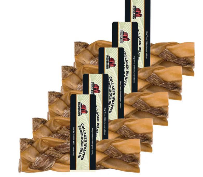 Redbarn Collagen Wrapped Esophagus Braid Medium