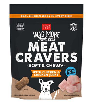 Wag More Bark Less Dog Treat Meat Cravers Soft Chewy Chicken 5 oz
