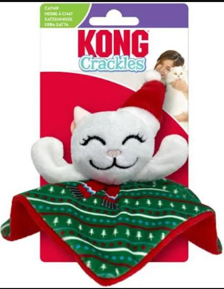 Kong Holiday Santa Kitty Cat Toy