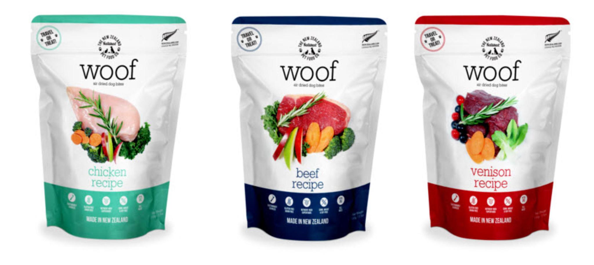 NZ Natural Dog Food Woof Air Dried 3.5oz