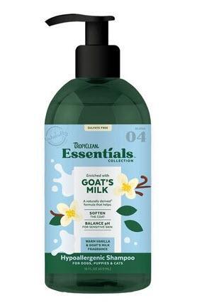 Tropiclean Essentials Shampoo Goat's Milk 16 oz