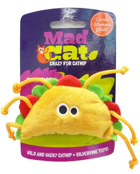 Mad Cat Tabby Taco Cat Toy