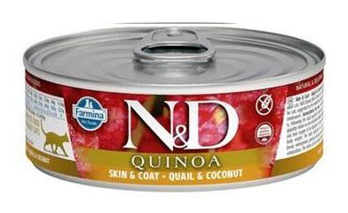 Farmina N&D Quinoa Cat Can Skin & Coat - Quail & Coconut 2.8oz