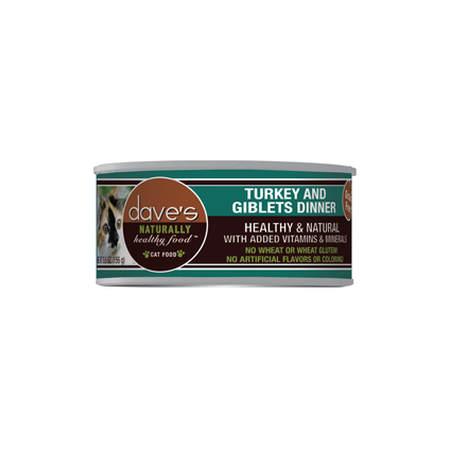 Dave's Cat Naturally Healthy Can Turkey Giblet – Mr Mochas Pet