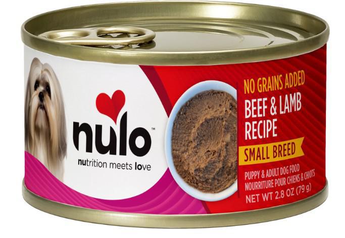 Nulo Small Breed Pate Canned Dog Food Beef & Lamb 2.8oz