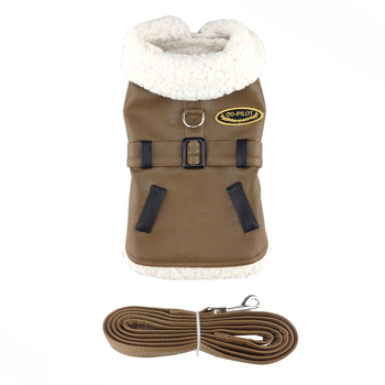Doggie Design - Brown and Black Bomber Jacket