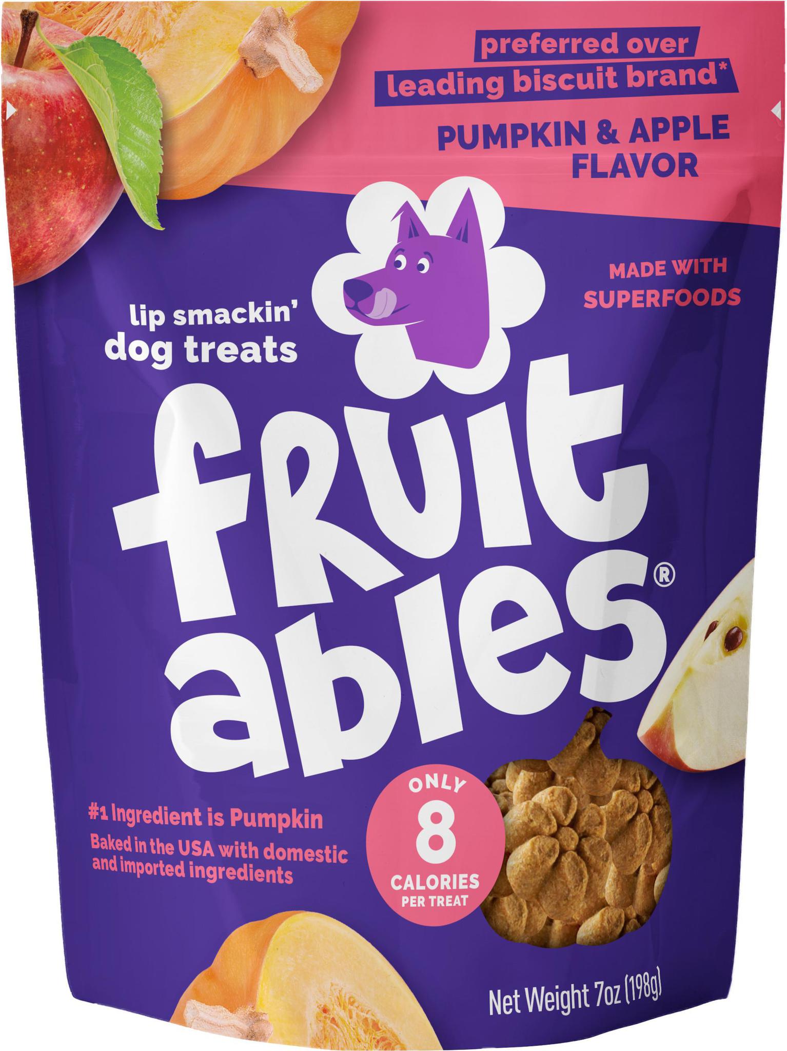 Fruitables Dog Treats Pumpkin & Apple 7oz