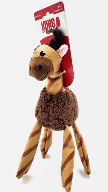 Kong Floofs Shakers Moose Dog Toy Brown Medium