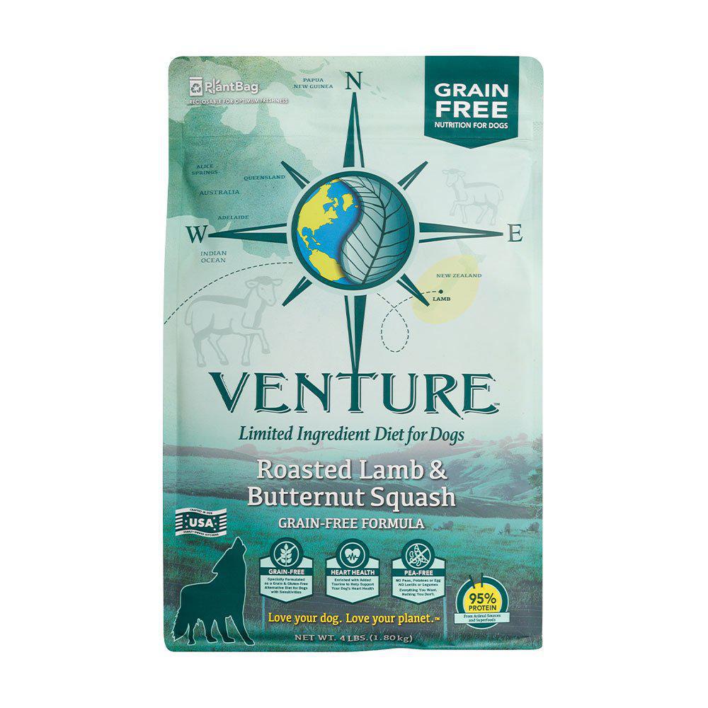 Earthborn Holistic® Venture™ Limited Ingredient Diet Grain Free Roasted Lamb & Butternut Squash Dog Food 4 Lbs