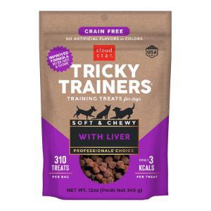 CLOUD STAR DOG TRICKY TRAINER GRAIN FREE CHEWY TREAT LIVER 12OZ