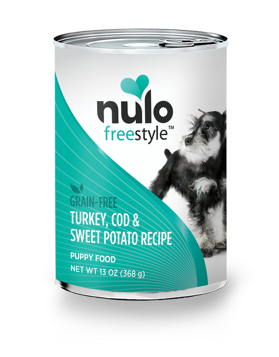 Nulo Puppy Can Turkey, Cod & Sweet Potato 13oz - Mr Mochas Pet Supplies
