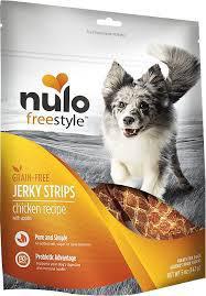 Nulo treats Jerky Strip Chicken/Apple 5oz - Mr Mochas Pet Supplies