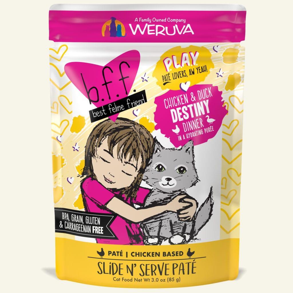 Weruva Cat BFF Play Pouch GF Chicken & Duck - Destiny - Mr Mochas Pet Supplies