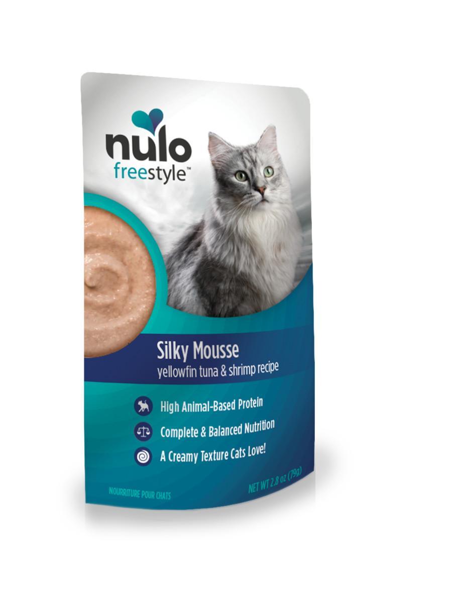 Nulo Cat Silky Mousse Cat Food Yellowfin Tuna & Shrimp 2.8 oz - Mr Mochas Pet Supplies