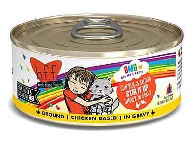 Weruva Cat BFF OMG Can Minced GF Chicken & Salmon - Stir It Up 5.5oz