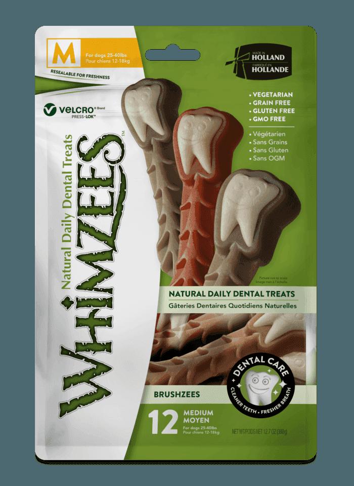 Whimzees™ Medium Gluten Free Toothbrush Dog Dental Chews 12.7 Oz - Mr Mochas Pet Supplies