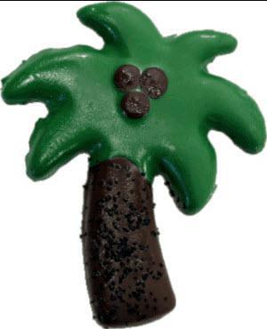 Palm Tree Dog Cookie Preppy Puppy