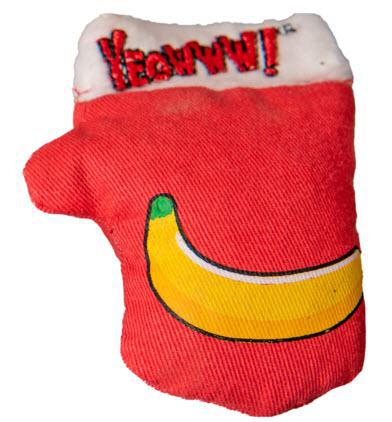 Yeowww Catnip Kitten Mitten Red with Banana