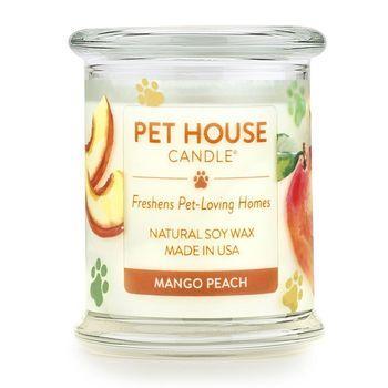 Pet House Candle Mango Peach 8.5 oz - Mr Mochas Pet Supplies