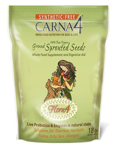 Carna4 Flora4 Ground Sprouted Seeds Food Topper - Mr Mochas Pet Supplies