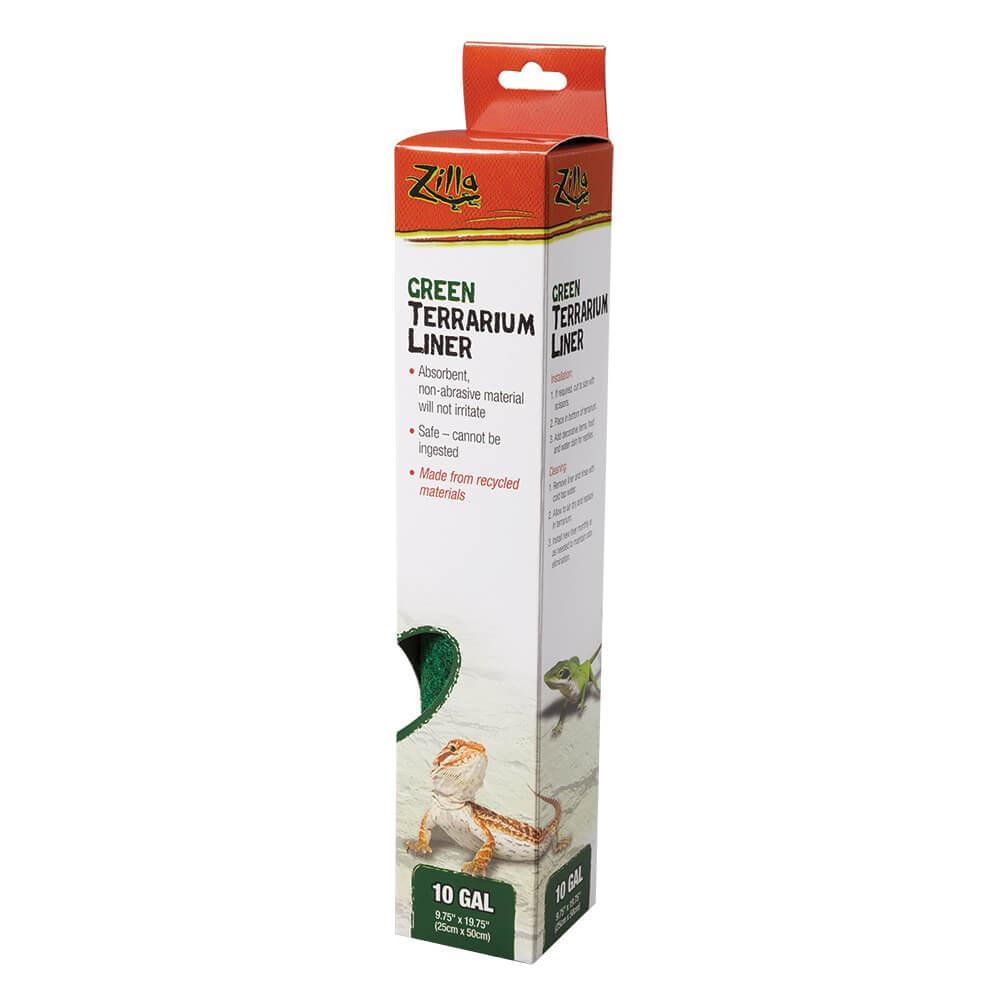Zilla Reptile Terrarium Liners Green
