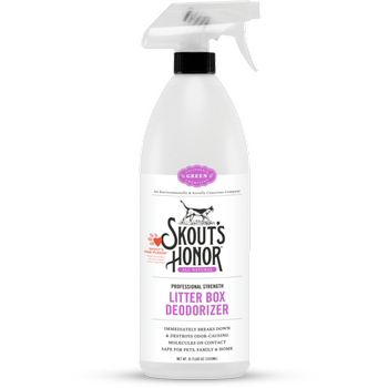SKOUTS HONOR CLEANING LITTER BOX DEODORIZER 35 OZ PURPLE LABEL - Mr Mochas Pet Supplies