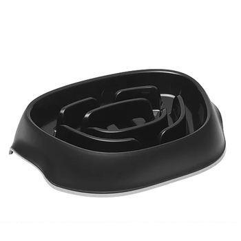 Moderna Pet Feeder Slomo Slow Feeder 4 Cup Black - Mr Mochas Pet Supplies