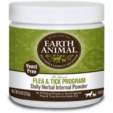 Earth Animal Flea & Tick Herbal Internal Powder 8 oz Yeast Free - Mr Mochas Pet Supplies