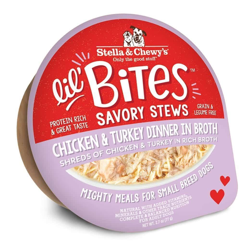 Stella & Chewys Dog Wet Lil Bites Stew Chicken & Turkey in Broth