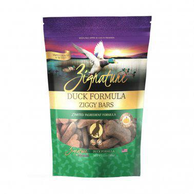 Zignature Dog Treat GF Ziggy Bars Duck 12 oz - Mr Mochas Pet Supplies
