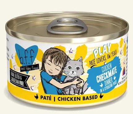 Weruva Cat BFF Play Can Pate GF Chicken Dinner - Checkmate 5.5oz