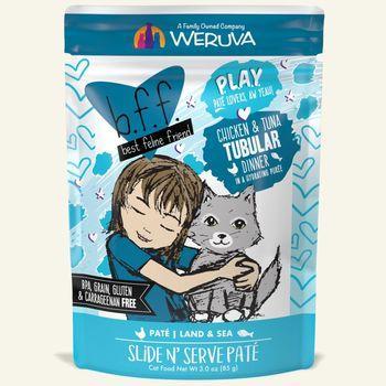Weruva Cat BFF Play Pouch GF Chicken & Tuna - Tubular 3oz - Mr Mochas Pet Supplies