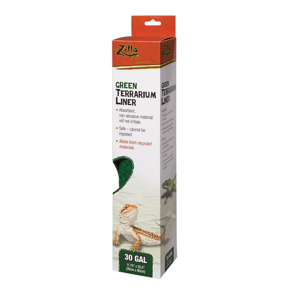 Zilla Reptile Terrarium Liners Green