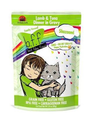 Weruva Cat BFF OMG Pouch Minced GF Lamb & Tuna - Shazaam 2.8oz