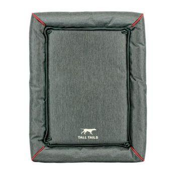 Tall Tails Bed Crate Pad Deluxe with Bungee Balls Gray