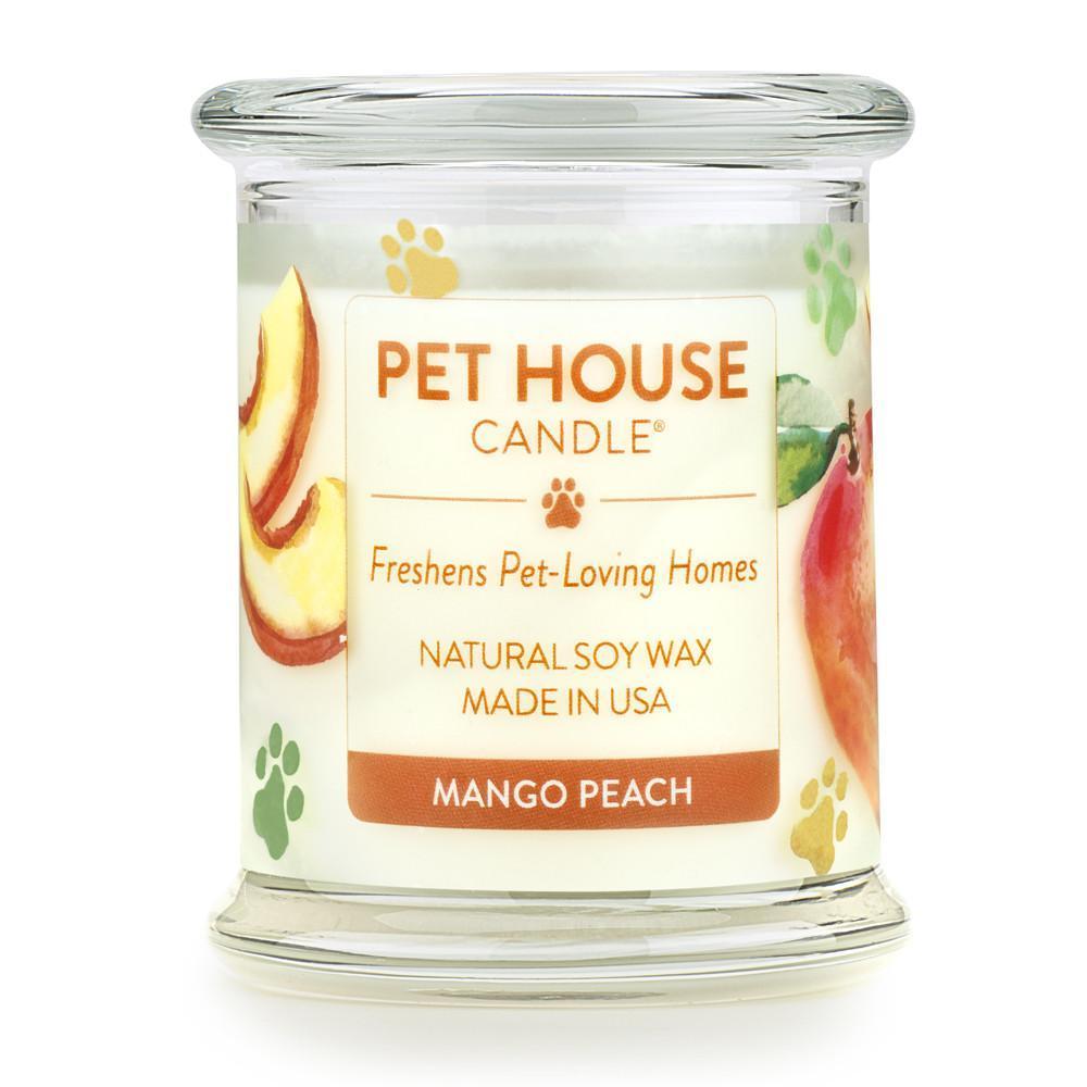 Pet House Candle Mango Peach 8.5 oz - Mr Mochas Pet Supplies