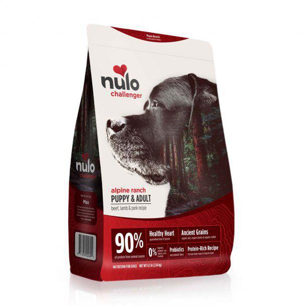 Nulo Challenger Alpine Ranch Beef Lamb Pork 24# - Mr Mochas Pet Supplies