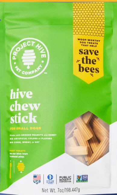 Project Hive Dog Treat Chew Stick Peanut & Honey