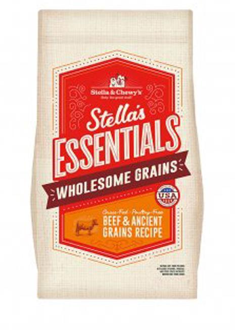 Stella & Chewys Essentials Grass-Fed Beef with Ancient Grains Recipe Dog Food