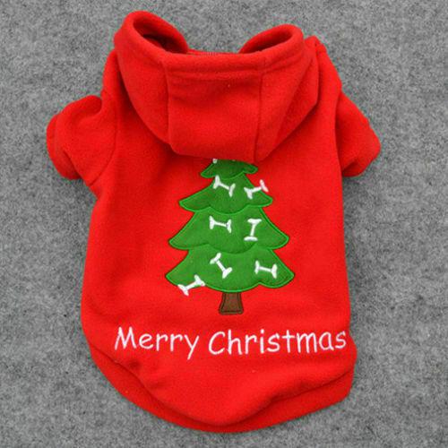 Merry Christmas Fleece Hoodie - Mr Mochas Pet Supplies