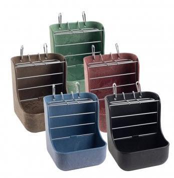Kaytee® Hay & Food Bin Feeder with Quick Locks for Small Animal 5.75 x 6 x 7 In Assorted