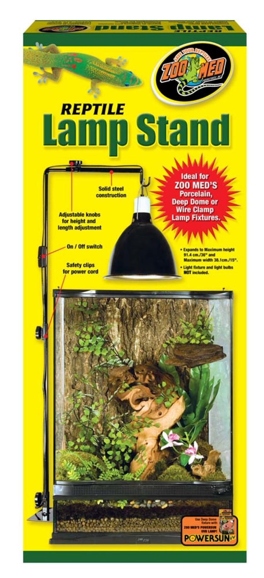 Zoo Med Reptile Lamp Stand Black - Mr Mochas Pet Supplies