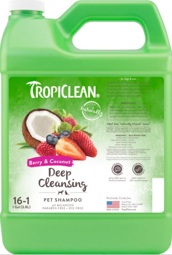 Tropiclean Shampoo Berry & Coconut Gal