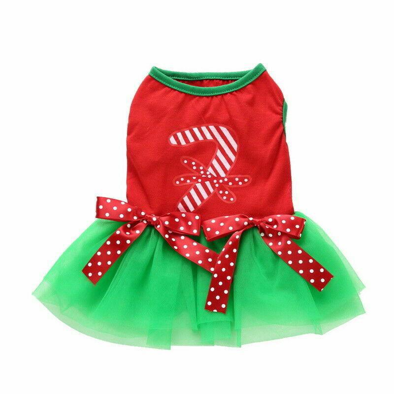 Christmas Dress Candy Cane - Mr Mochas Pet Supplies