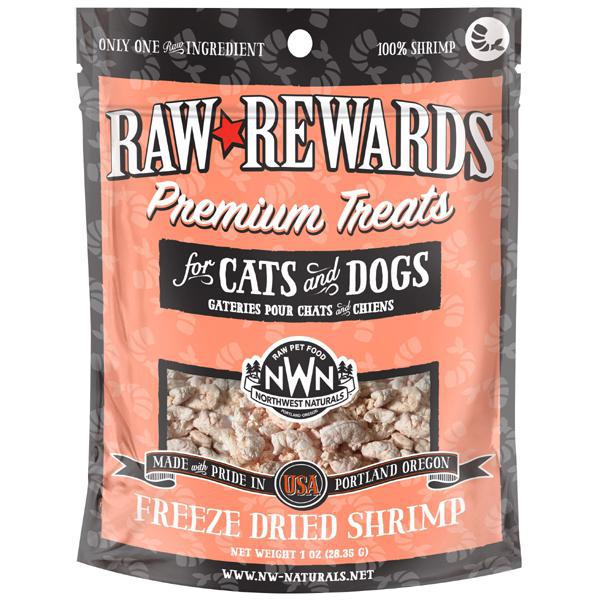 Northwest Naturals FD Treat Raw Rewards Shrimp 1 oz - Mr Mochas Pet Supplies