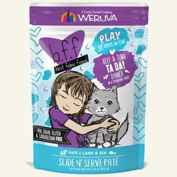 Weruva Cat BFF Play Pouch GF Beef & Tuna - Ta Da 3 oz - Mr Mochas Pet Supplies