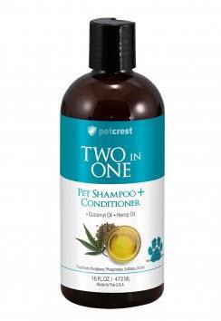 Petcrest® 2-in1 Shampoo for Dogs & Cats 16oz