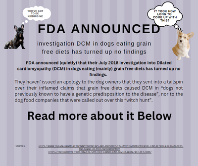 FDA ANNOUNCED INVESTIGATION TURNED UP NO FINDINGS