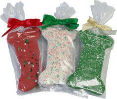 Preppy Puppy Wrapped Christmas Bone